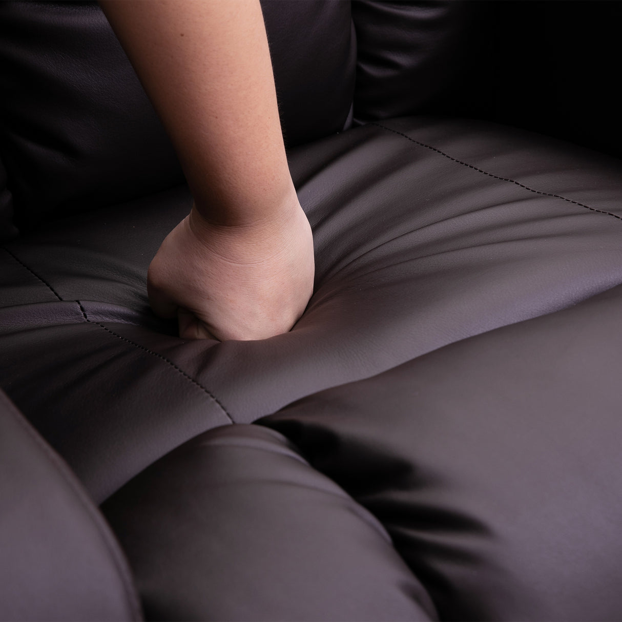 easycomfort easycomfort poltrona relax massaggiante e riscaldata con telecomando 85x94x104cm finta pelle marrone