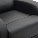 easycomfort easycomfort poltrona relax reclinabile con seduta imbottita e poggiapiedi per casa e ufficio in pelle pu 80x91x102 cm nera ean 8055776911762