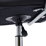 easycomfort easycomfort sedia da ufficio ergonomica in pelle pu nero sedia da studio con 5 ruote girevoli imbottitura e altezza regolabile 52 5x54x84 99cm ean 8054144135267