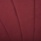 easycomfort easycomfort set 2 sedie sala da pranzo imbottite con design nordico ed ergonomico sedie da cucina e soggiorno in metallo e velluto rosso scuro 52x54x79 cm ean 8055776911472