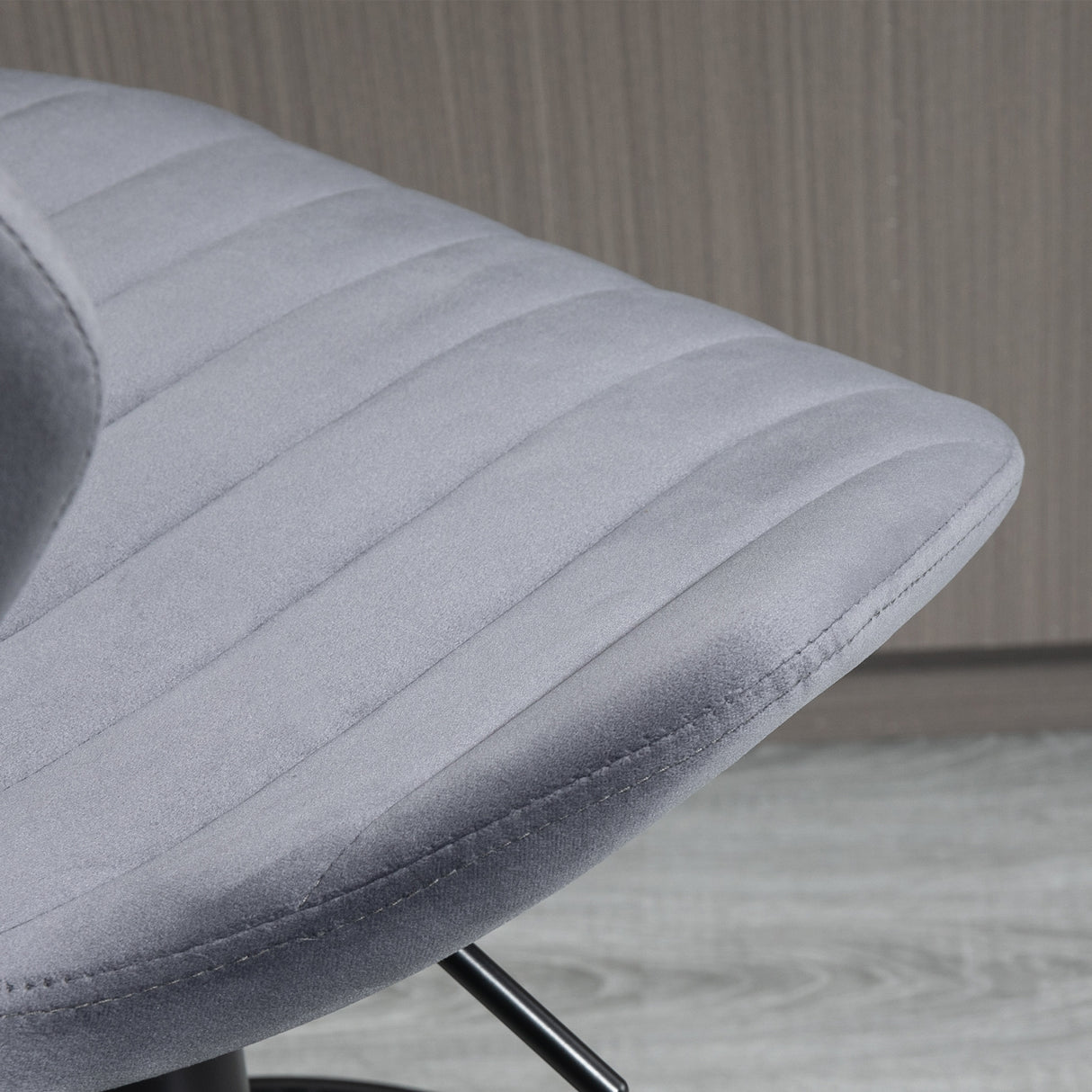 easycomfort easycomfort set 2 sgabelli da bar ad altezza regolabile con seduta ergonomica e poggiapiedi sgabelli alti in effetto velluto e metallo 47x51 5x92 114 cm grigio