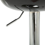 easycomfort easycomfort set 2 sgabelli da bar alti sgabelli girevoli a 360 con schienale e poggiapiedi altezza regolabile base in acciaio per sala da pranzo e cucina 46x41x76 96cm nero ean 8054144139012