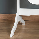 easycomfort easycomfort specchio da terra ovale a figura intera con inclinazione regolabile 47 5x45 5x154 5cm bianco