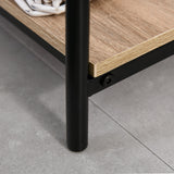 easycomfort easycomfort appendiabiti con panca e scarpiera in stile industriale mobile per ingresso vintage in legno e acciaio nero ean 8054111842228