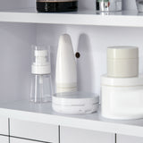 easycomfort easycomfort armadietto a specchio rettangolare montato a parete con credenze e ripiano regolabile in mdf e vetro 60x15x75cm bianco