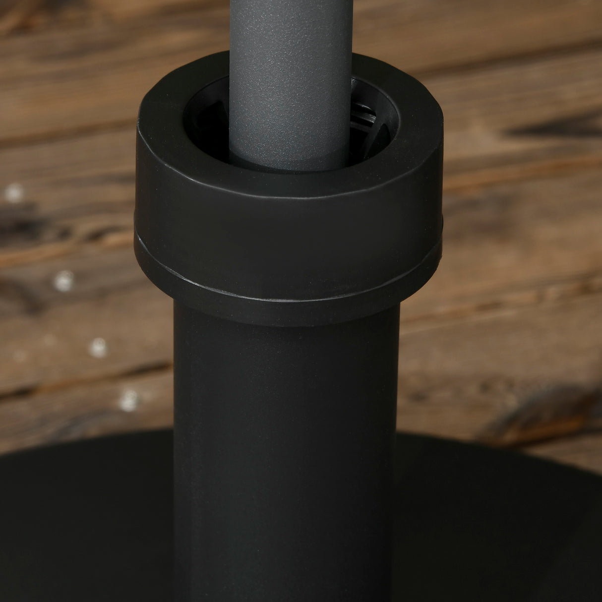 easycomfort easycomfort base per ombrellone da giardino in plastica pp max 18kg di peso 45x33 cm nero