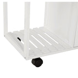 easycomfort easycomfort carrello da cucina con ruote cassetti e 2 cesti mobile da cucina salvaspazio in legno di pino bianco 70 x 37 x 85cm ean 8054144137285