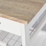 easycomfort easycomfort carrello da cucina salvaspazio in legno di pino e mdf carrello portaoggetti con cassetto cestello 2 vassoi e 4 ruote universale 37x37x82cm bianco ean 8054111844161