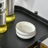 easycomfort easycomfort carrello portavivande con 4 cestelli piano dappoggio e ruote in acciaio e pp 33x33x77 cm