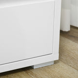 easycomfort easycomfort cassettiera a 3 cassetti in truciolato bianco per camera da letto studio e soggiorno 70lx37x75cm