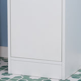easycomfort easycomfort colonna bagno salvaspazio in legno con specchio e apertura a pressione 30x28x170cm bianco