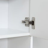 easycomfort easycomfort credenza cucina con armadietti a 2 ante e cassetto in legno 80x40x180cm bianco