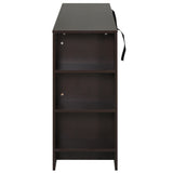 easycomfort easycomfort credenza in stile classico per sala da pranzo con 2 ante 3 cassetti e 3 ripiani in legno scuro 120 x 38 x 84cm ean 8054111848381