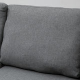 easycomfort easycomfort divano letto 3 posti e penisola con contenitore rivestimento tessuto effetto lino 211 5x146x85cm