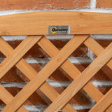 easycomfort easycomfort fioriera da esterno a mezza botte in legno dabete con design verticale rialzato 45x45x80 cm