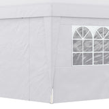 easycomfort easycomfort gazebo pieghevole 3x3 m con altezza regolabile con design pop up e finestre bianco