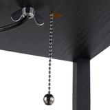 easycomfort easycomfort lampada lampadina da terra salvaspazio con ripiani durevole cotone mdf 26 x 26 x 160 cm nero bianco ean 8054111842280