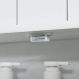 easycomfort easycomfort mobiletto bagno pensile con antine a specchio 55x17 5x60cm bianco