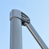 easycomfort easycomfort ombrellone da giardino decentrato 3x2 5 m girevole a 360 con angolazione regolabile grigio