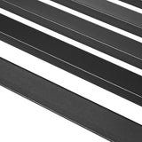 easycomfort easycomfort panchina da esterno in metallo impermeabile nero panca da giardino a due posti 127 x 62 x 82cm max 240kg