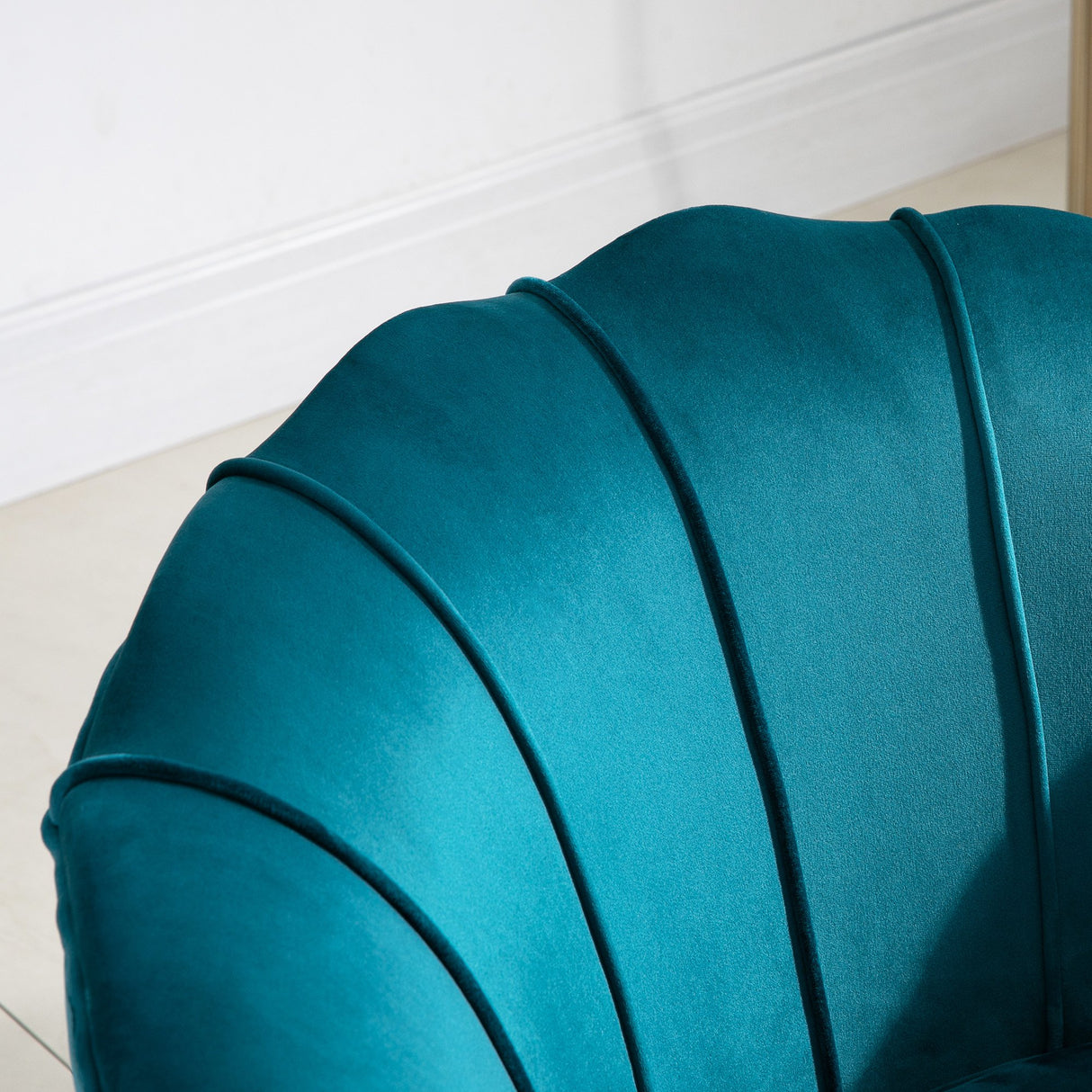 easycomfort easycomfort poltrona di design stile vintage imbottita in velluto 79x77x77cm verde petrolio ean 8054144138367