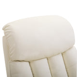 easycomfort easycomfort poltrona elettrica alzapersone reclinabile 145 poltrona relax elettrica in pelle pu con telecomando tasche laterali e poggiapiedi integrato crema ean 8055776913964