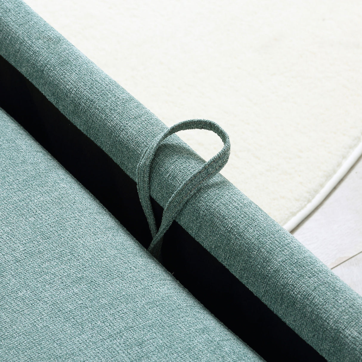 easycomfort easycomfort poltrona letto singolo salvaspazio reclinabile su 4 livelli con seduta imbottita 96x84 5x87 5cm verde