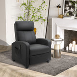 easycomfort easycomfort poltrona relax massaggiante con telecomando e 8 programmi reclinazione e poggiapiedi 68x88x98cm nero