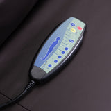 easycomfort easycomfort poltrona relax massaggiante e riscaldata con telecomando 85x94x104cm finta pelle marrone