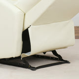 easycomfort easycomfort poltrona relax reclinabile 165 con poggiapiedi regolabile ergonomica in pelle pu 65 92 100cm crema ean 8055776911489