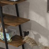 immagine-9-easycomfort-easycomfort-scaffale-libreria-4-livelli-in-truciolato-e-acciaio-ad-a