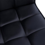 easycomfort easycomfort sedia da ufficio ergonomica in pelle pu nero sedia da studio con 5 ruote girevoli imbottitura e altezza regolabile 52 5x54x84 99cm ean 8054144135267