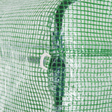 easycomfort easycomfort serra a tunnel con porta avvolgibile e finestre copertura pe e struttura in acciaio 1 5x3x2m verde