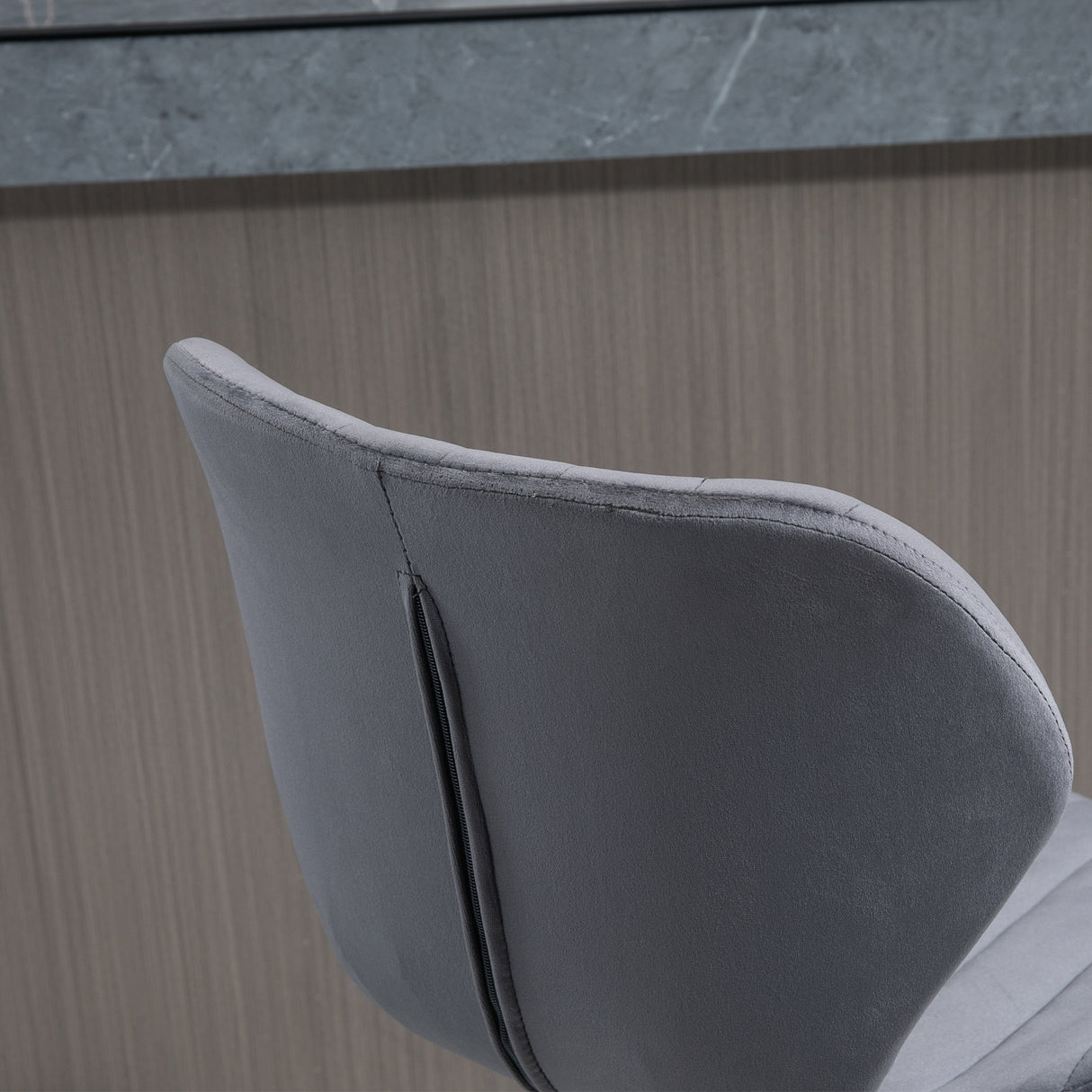 easycomfort easycomfort set 2 sgabelli da bar ad altezza regolabile con seduta ergonomica e poggiapiedi sgabelli alti in effetto velluto e metallo 47x51 5x92 114 cm grigio