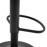 easycomfort easycomfort set 2 sgabelli da bar con schienale poggiapiedi e altezza regolabile stile industriale marrone ean 8054144137940