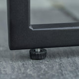 easycomfort easycomfort set da giardino 5 pezzi in rattan 4 sedie da giardino e tavolo da pranzo con piano in vetro