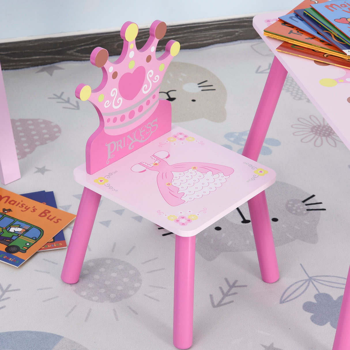 immagine-9-easycomfort-easycomfort-set-tavolo-e-2-sedie-tema-principesse-per-cameretta-bambini-in-legno-rosa