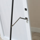 easycomfort easycomfort specchio da terra e parete con struttura in alluminio per camera ingresso e bagno 45x37x158 5cm