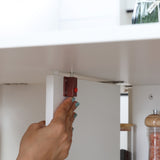 easycomfort easycomfort tavolo pieghevole salvaspazio 2 ripiani inferiori in legno tavolo richiudibile salvaspazio con ruote per 6 persone 75p x 140l x 74h cm bianco ean 8054111849241