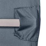 easycomfort easycomfort tetto di ricambio per gazebo 3x3 m in poliestere grigio con 8 fori di ventilazione