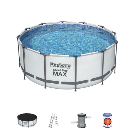 immagine-1-bestway-piscina-fuori-terra-bestway-56420-frame-pool-steel-pro-366x122h-top-di-coperturascaletta-rampa-esternapompa-filtrante-10-250-litri