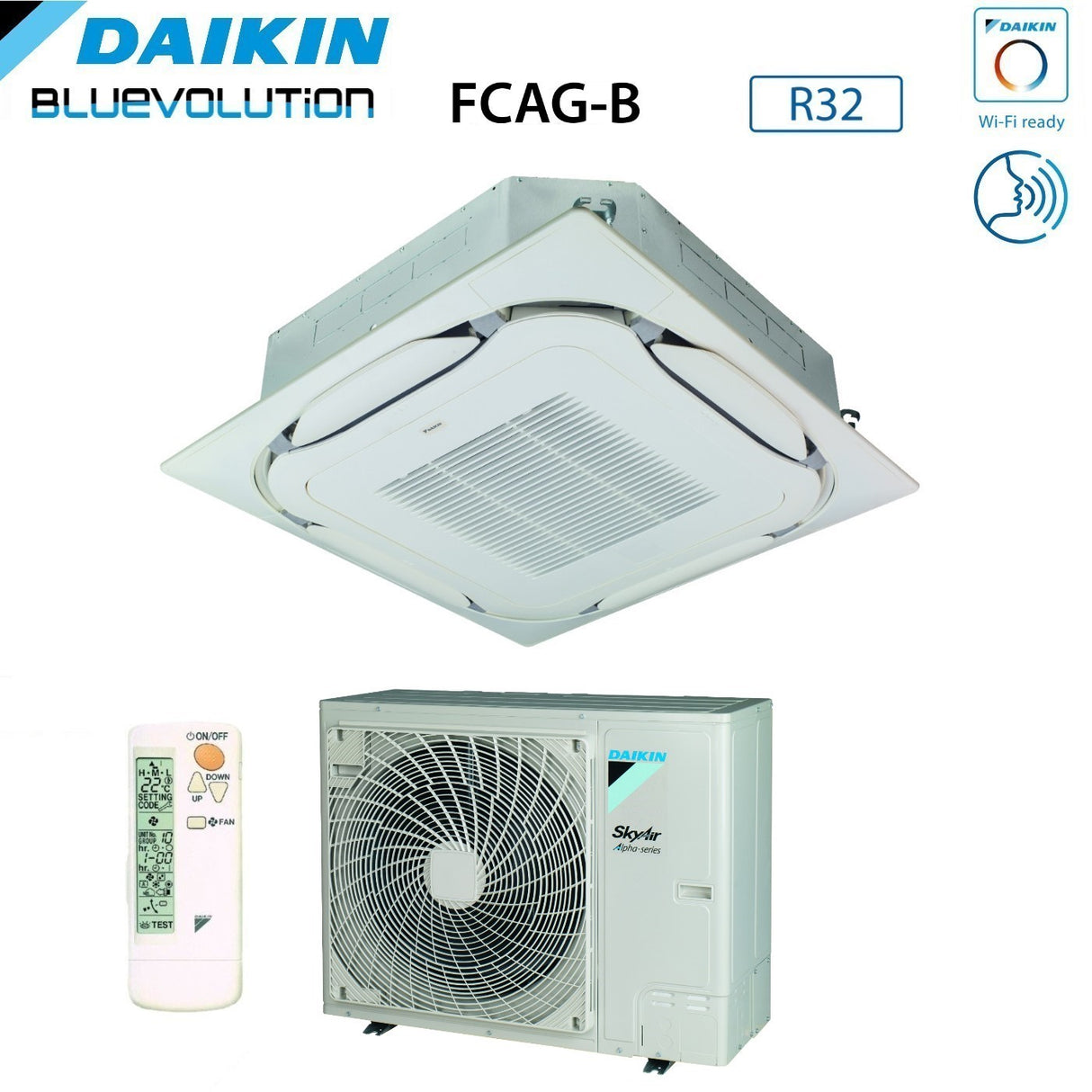 immagine-1-daikin-climatizzatore-condizionatore-daikin-bluevolution-a-cassetta-round-flow-24000-btu-fcag71b-rzag71ny1-trifase-r-32-wi-fi-optional-con-griglia-standard-inclusa