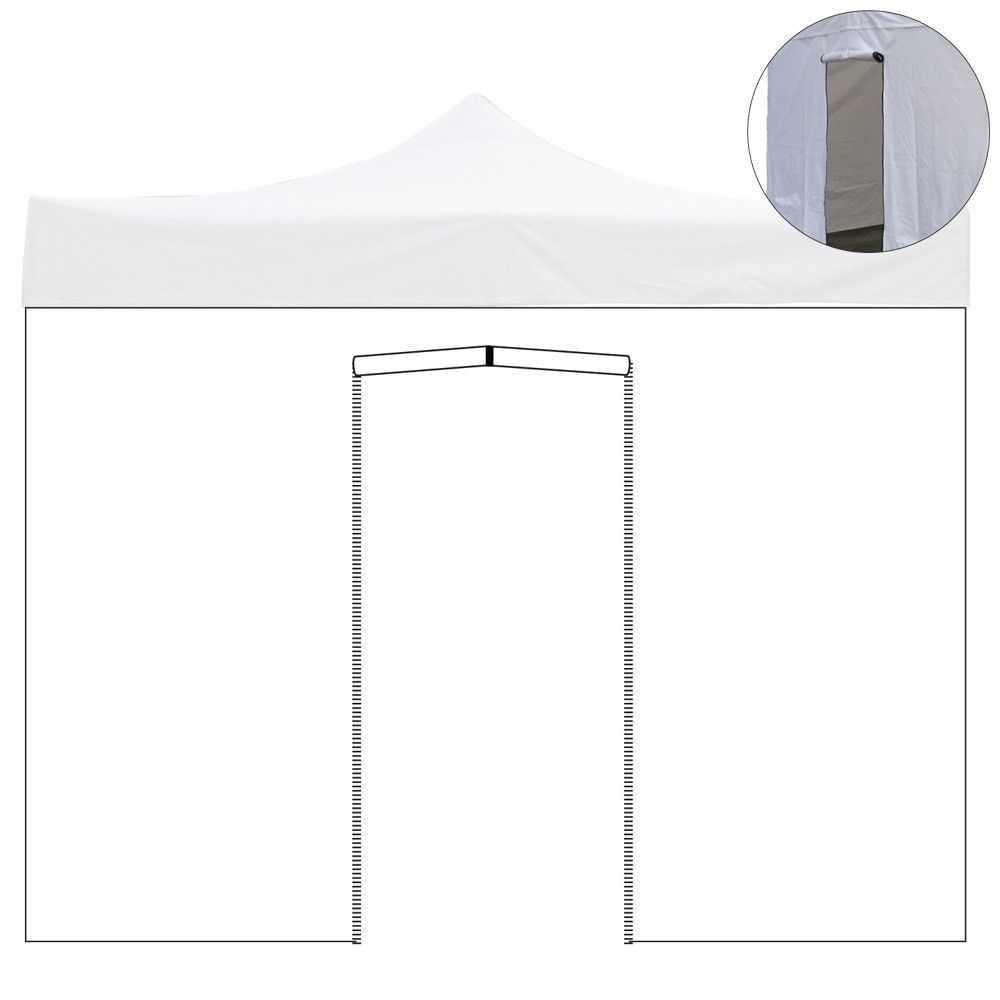 immagine-1-divina-garden-telo-laterale-2x2m-bianco-impermeabile-con-porta-avvolgibile-per-gazebo-richiudibile-ean-8056157804666