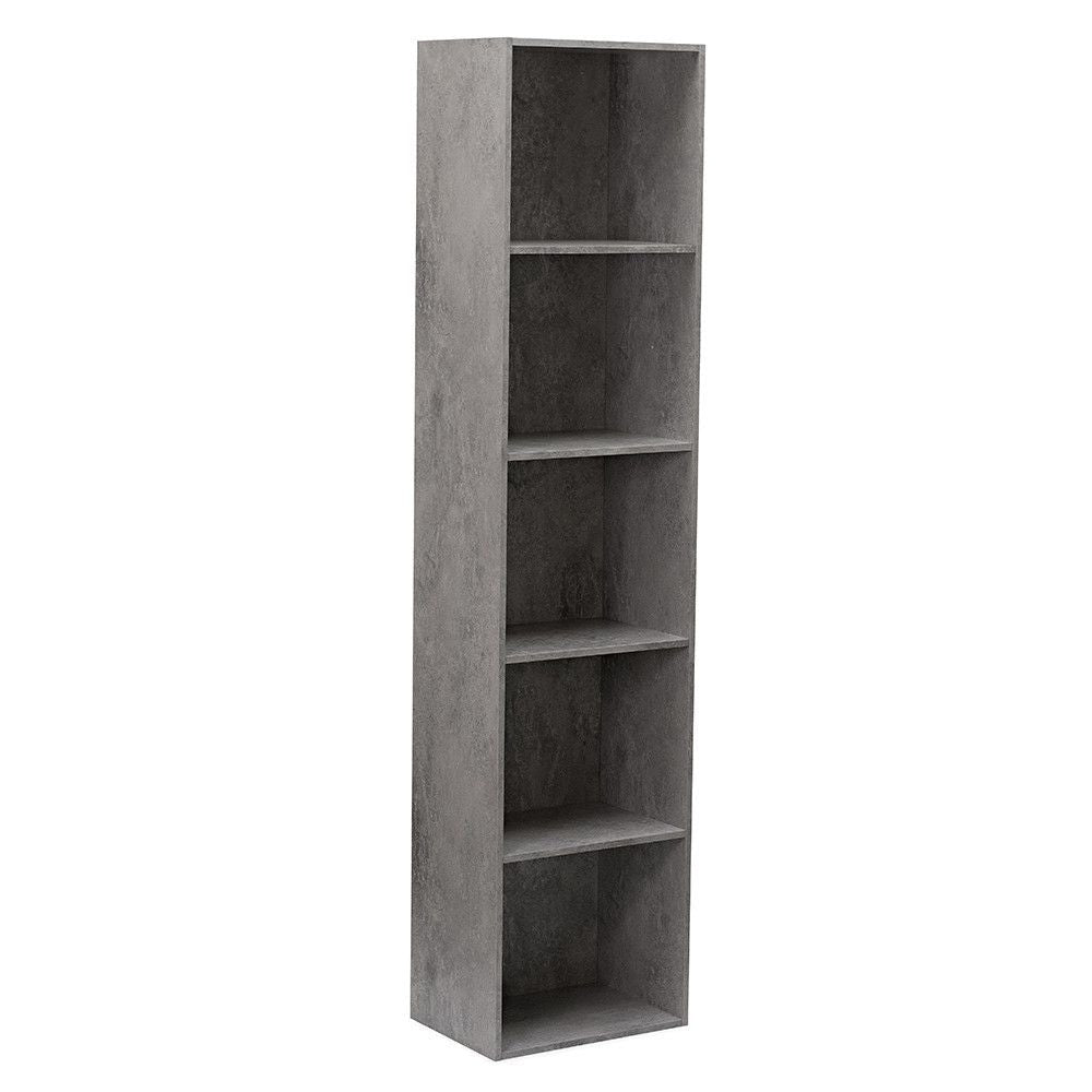 immagine-1-divina-home-libreria-in-legno-5-ripiani-scaffale-cemento-l-40-x-h-29-x-h-172-cm-ean-8056157800125