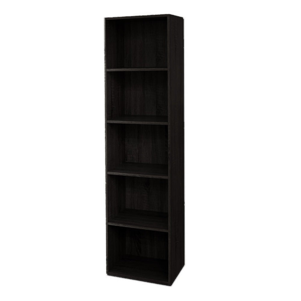 immagine-1-divina-home-libreria-in-legno-5-ripiani-scaffale-wenge-l-40-x-h-29-x-h-172-cm-ean-8056157803430