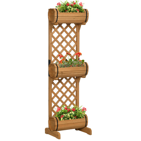 immagine-1-easycomfort-easycomfort-3-fioriere-da-esterno-a-mezza-botte-in-legno-di-abete-marrone-con-grigliato-per-rampicanti-45x35x150-cm