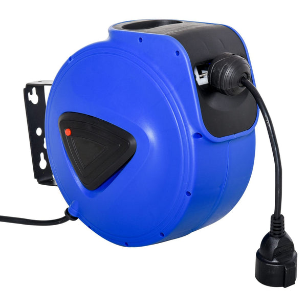 EASYCOMFORT Automatic Electric Wall Cable Reel, 10 Meters with 3 Attachments
