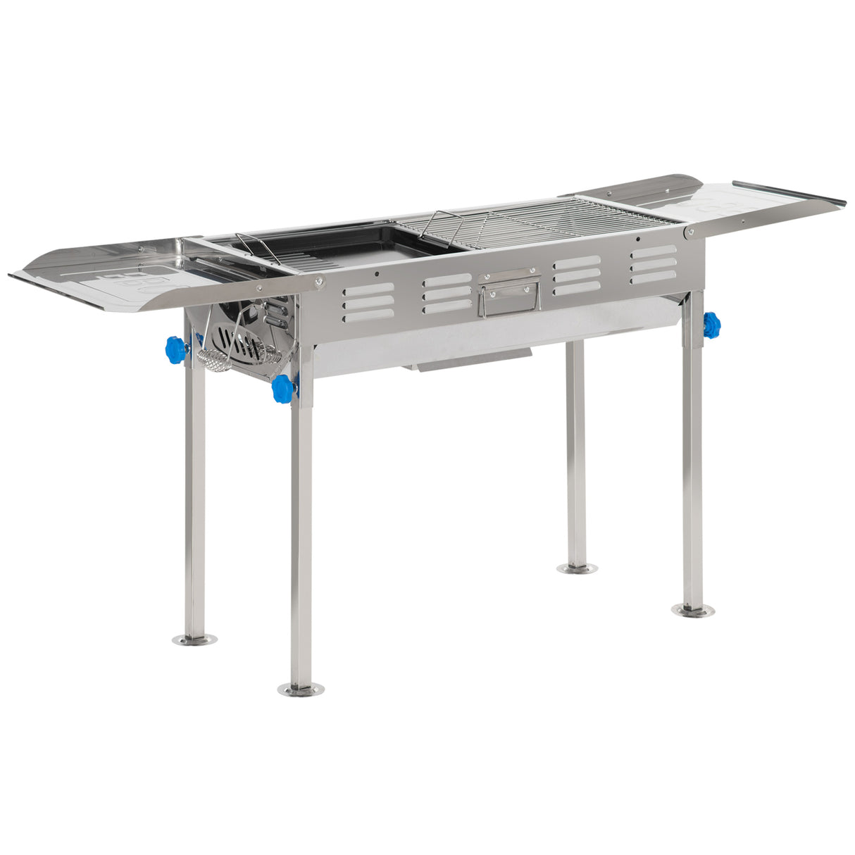 immagine-1-easycomfort-easycomfort-barbecue-a-carbone-in-acciaio-altezza-regolabile-e-mensole-laterali-griglie-e-piastra-120x31x60-70cm