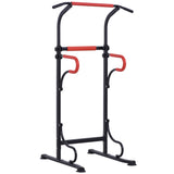 immagine-1-easycomfort-easycomfort-barra-per-trazioni-power-tower-stazione-fitness-multifunzione-con-altezza-regolabile-171-219cm-nero-rosso-ean-8054144132037