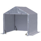 immagine-1-easycomfort-easycomfort-casetta-da-giardino-e-tenda-garage-2x2m-per-auto-e-bici-acciaio-e-copertura-anti-uv-grigio